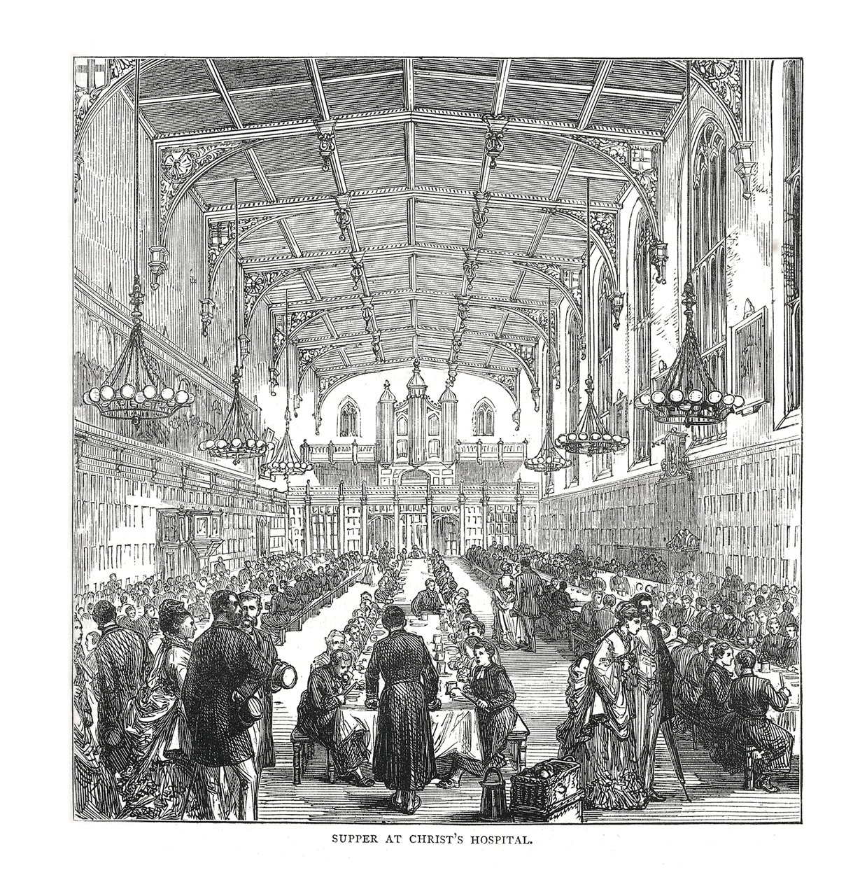 Nattverd på Christs Hospital, 1878 av Unbekannt