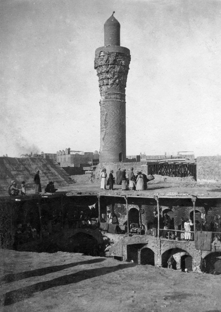 Al-Ghazl Minaret Market, Bagdad, Irak, 1917-1919 av Unbekannt