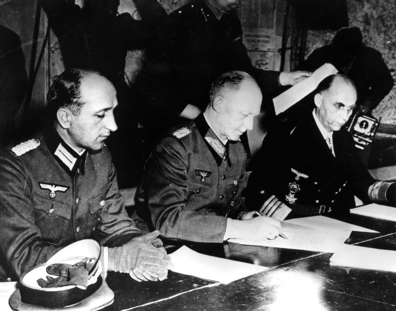 Overgivelse av Nazi-Tyskland, Reims, Frankrike, 7. mai 1945 av Unbekannt