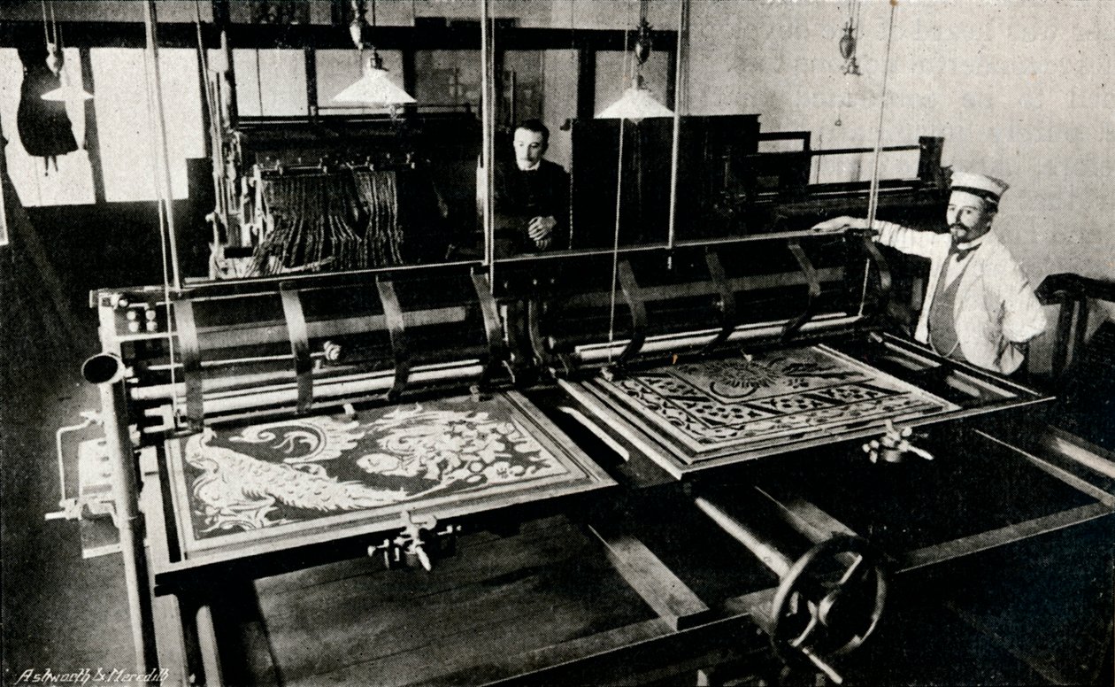 Szczepaniks elektriske kortskjæremaskin, c1903 av Unbekannt