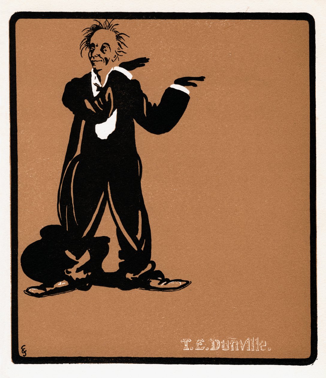 TE Dunville 1868-1924, engelsk sanger og komiker, sent på 1800-tallet av Unbekannt