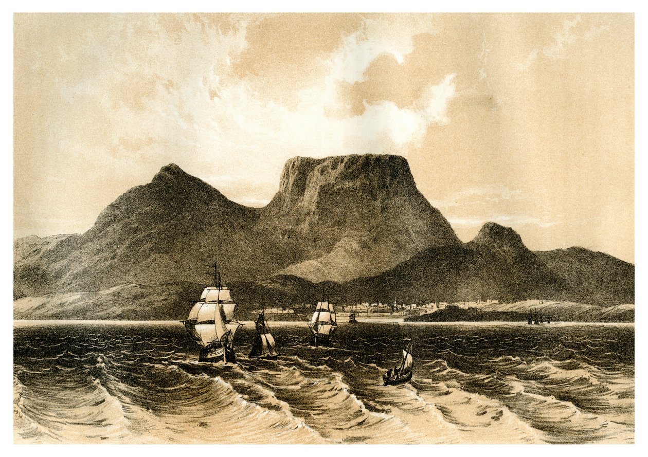 Taffelberget, Kapp det gode håp, Sør-Afrika, 1883 av Unbekannt