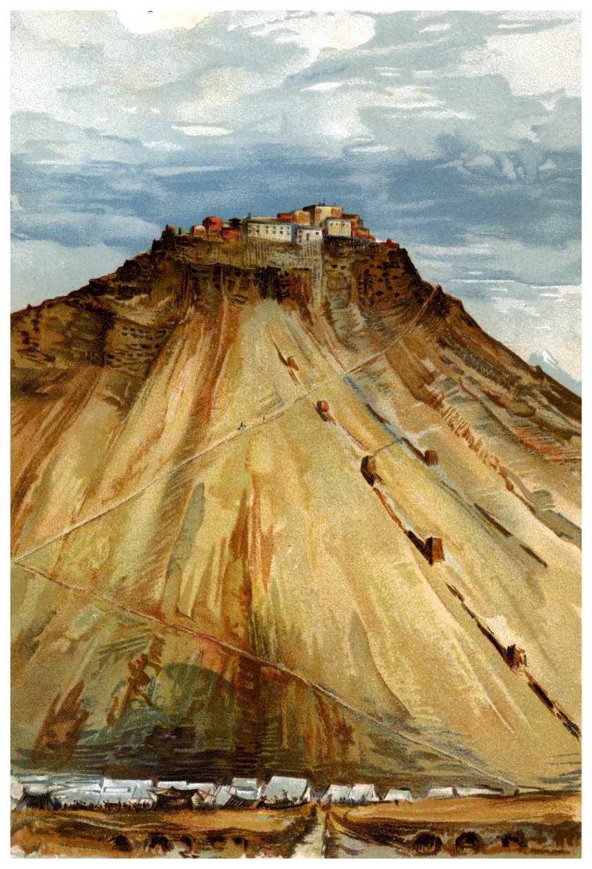 Taklakot Fort, Tibet, 1898 av Unbekannt