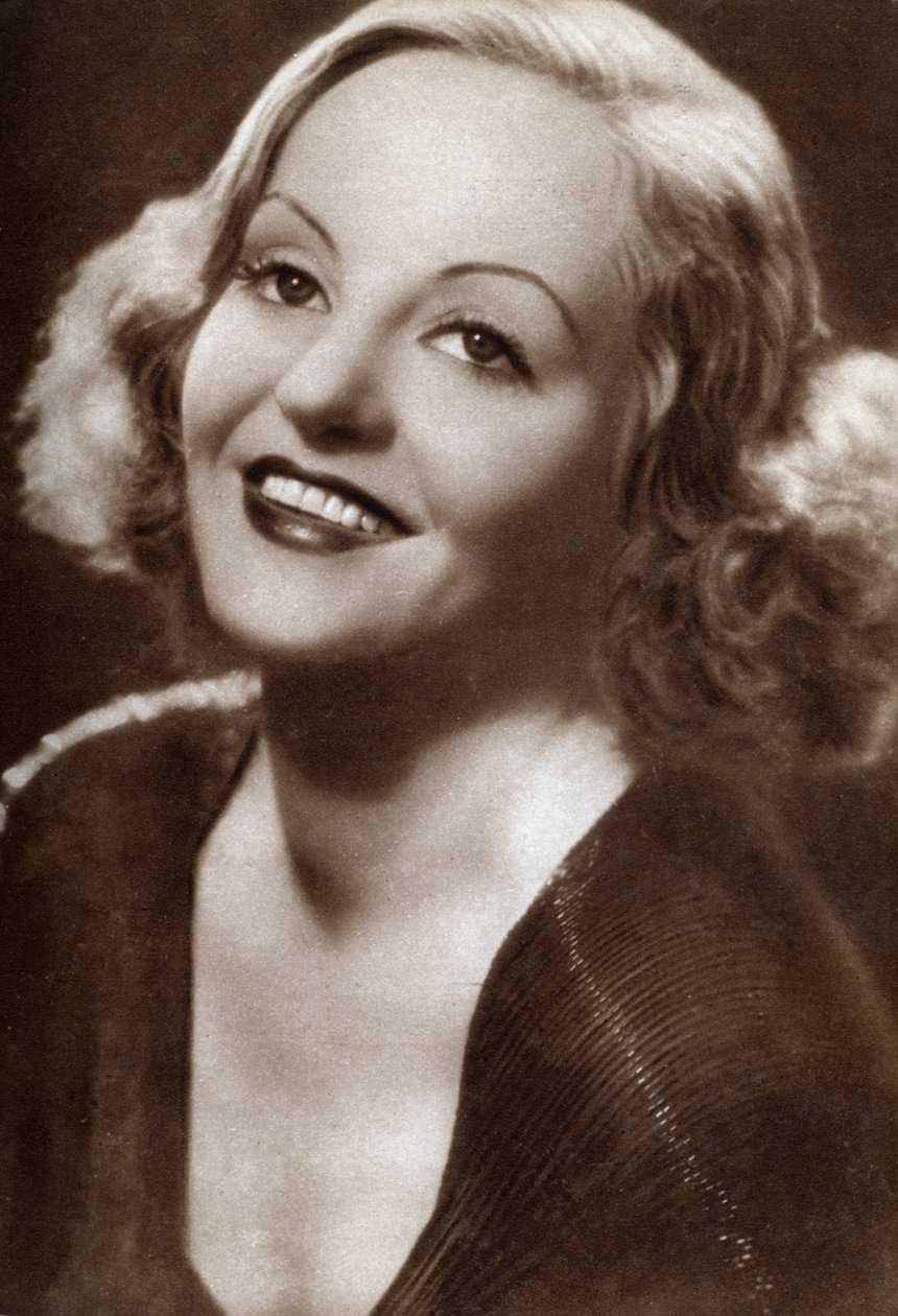 Tallulah Bankhead , amerikansk skuespillerinne, talkshow-vert og bonne vivante, 1933 av Unbekannt