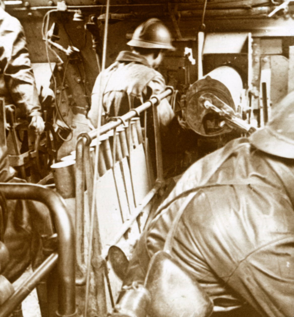 Tankinteriør, c1914-c1918 av Unbekannt