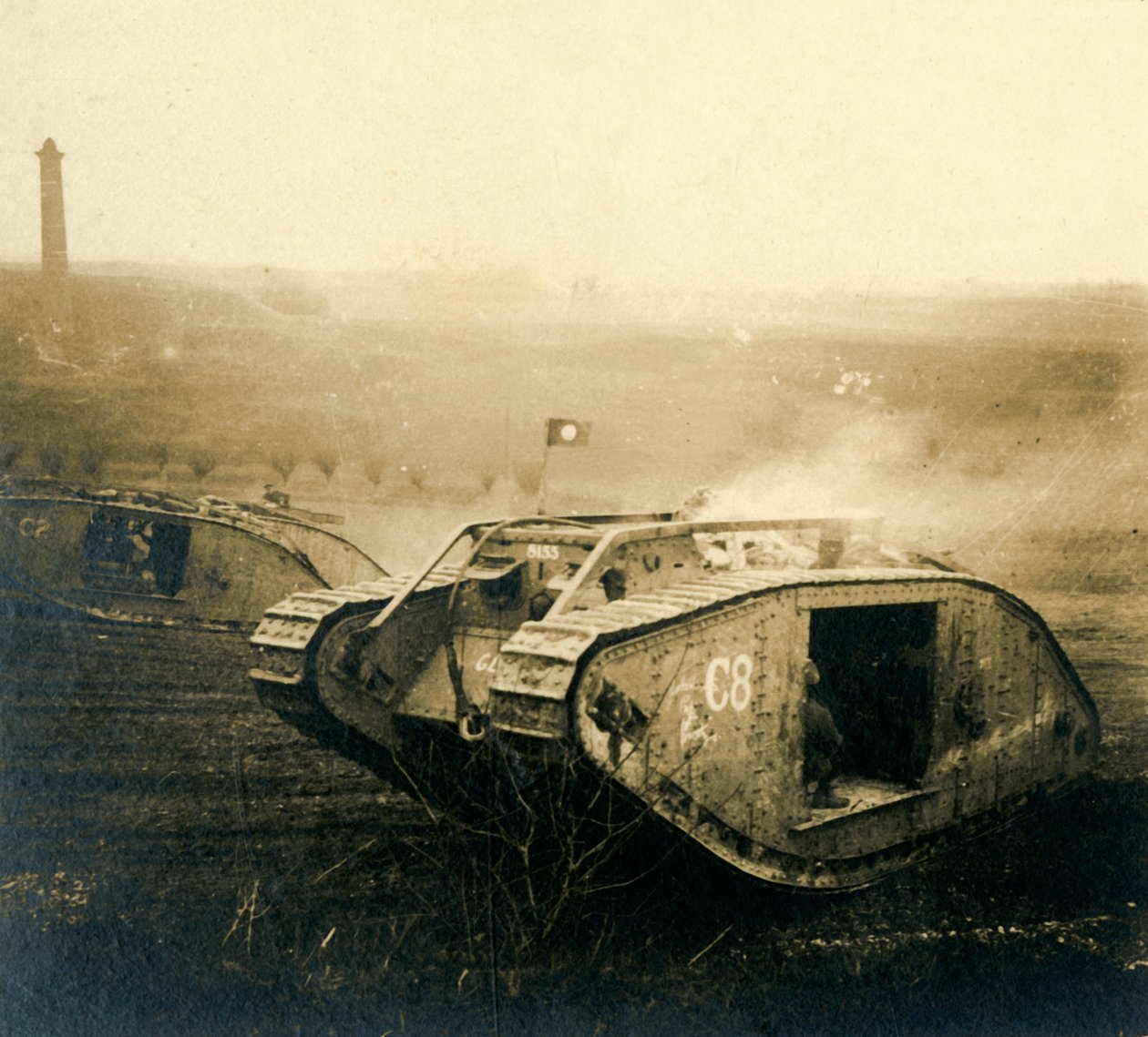 Tank på farten, c1914-c1918 av Unbekannt