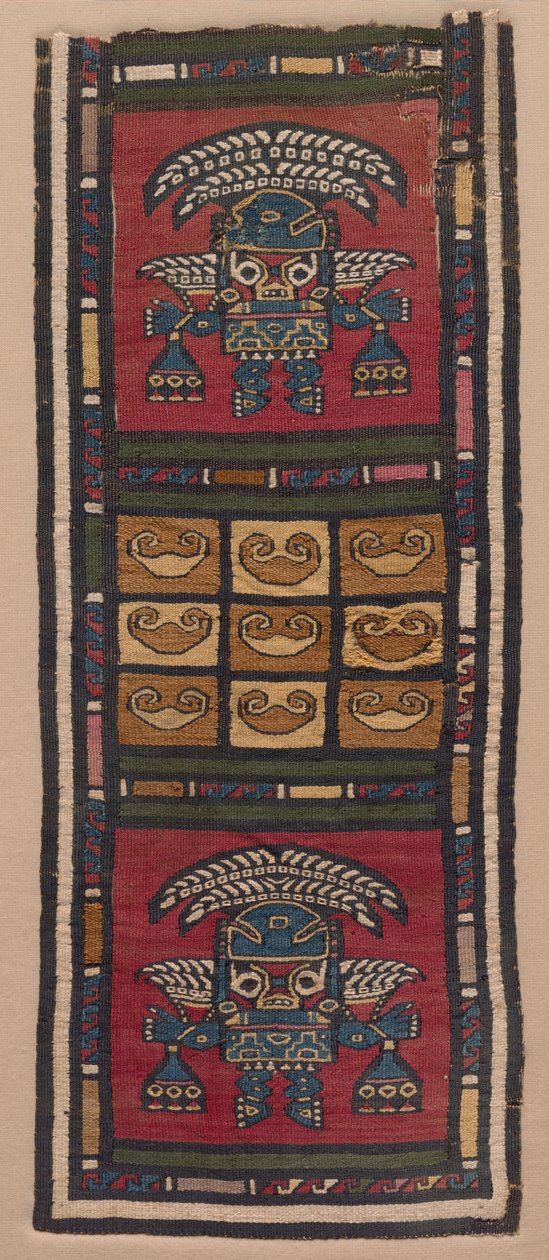 Tapestry Fragment, 700-1370-tallet. av Unbekannt