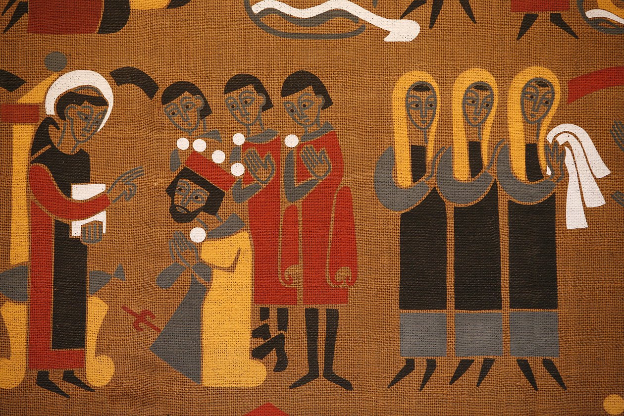 Tapet i Saint-Pierre de Solesmes kloster: Life of Saint Benedict, Solesmes, Frankrike av Unbekannt