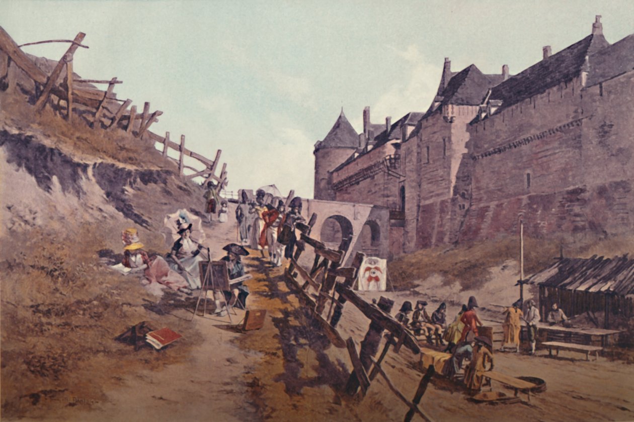 Target Practice Dieppe 1795, 1896 av Unbekannt