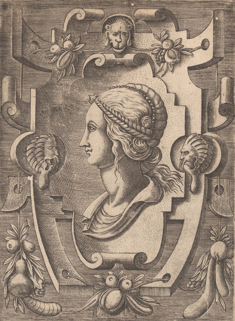 Plaketter og andre ornamenter med forskjellige og lunefulle oppfinnelser Kartusjer og andre ornamenter o ..., 1773. av Unbekannt