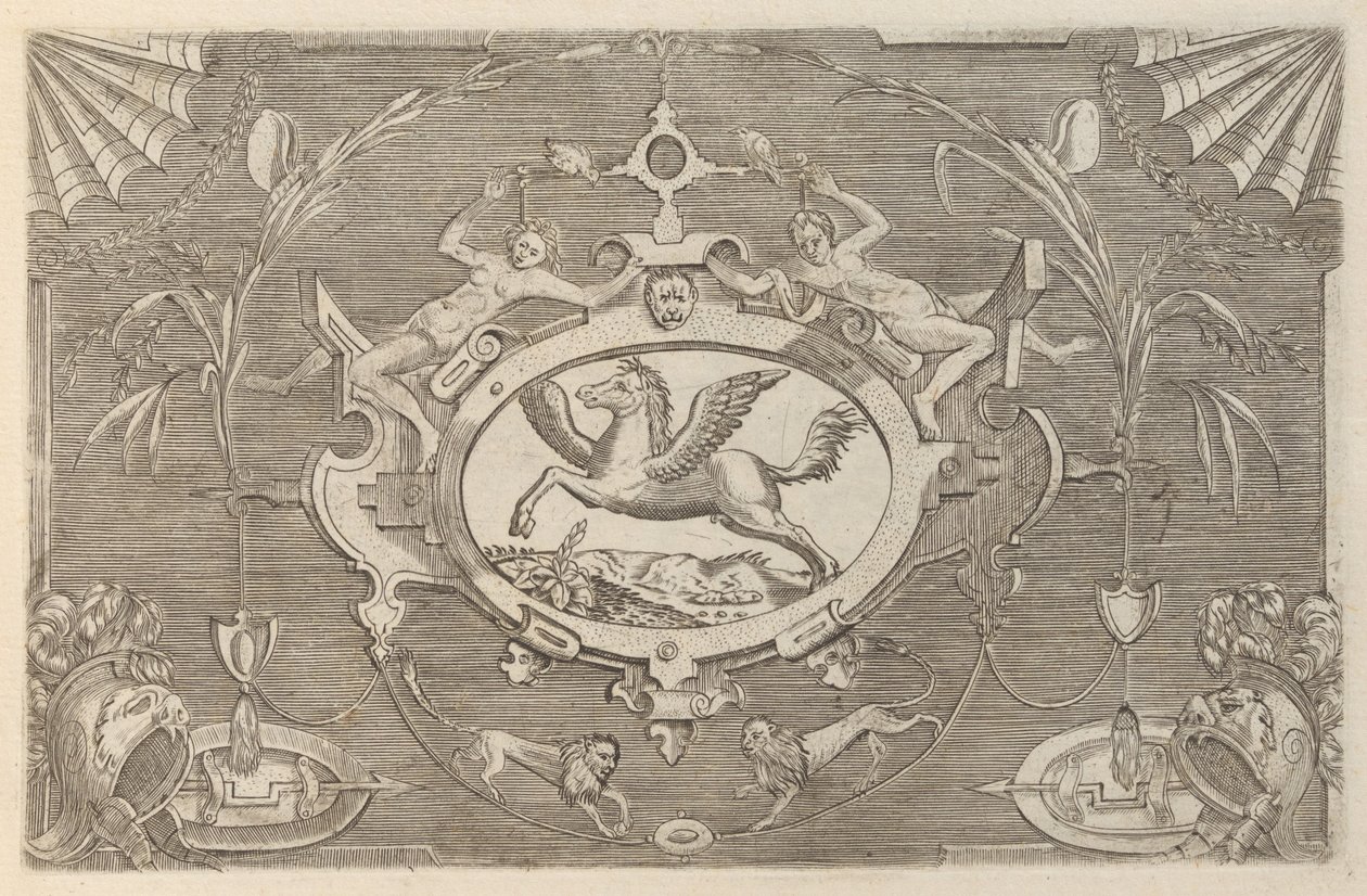 Plaketter og andre ornamenter med forskjellige og lunefulle oppfinnelser Kartusjer og andre ornamenter o ..., 1773. av Unbekannt