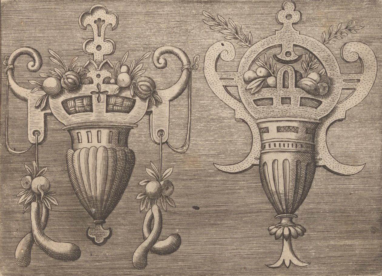 Plaketter og andre ornamenter med forskjellige og lunefulle oppfinnelser Kartusjer og andre ornamenter o ..., 1773. av Unbekannt