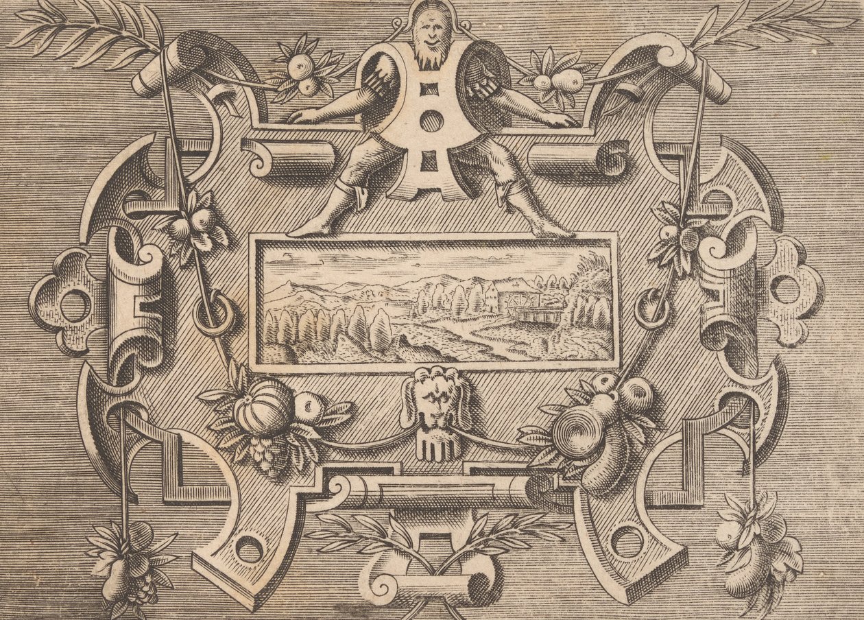 Plaketter og andre ornamenter med forskjellige og lunefulle oppfinnelser Kartusjer og andre ornamenter o ..., 1773. av Unbekannt