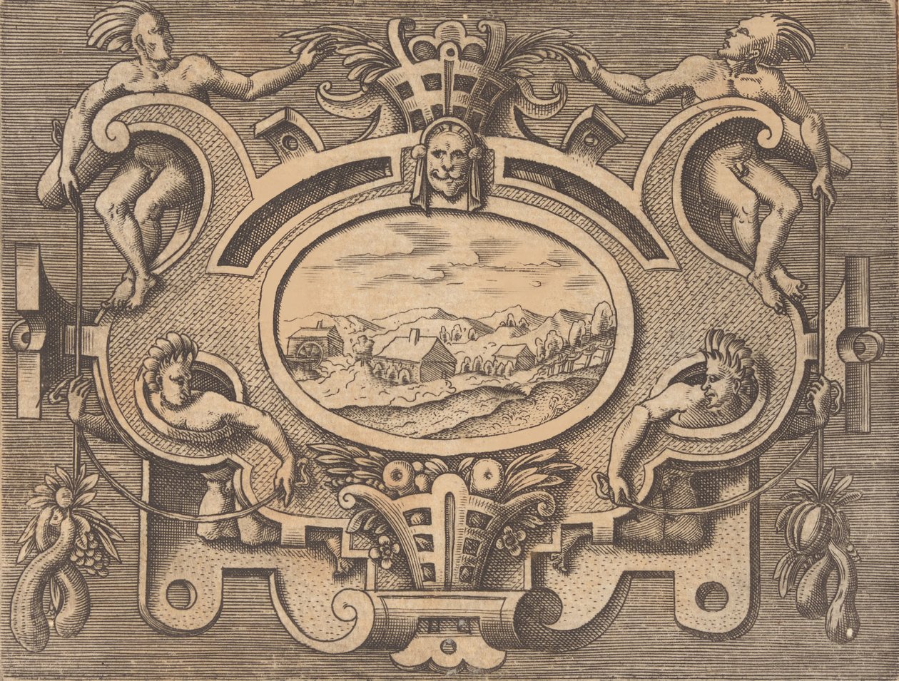 Plaketter og andre pyntegjenstander av forskjellige og lunefulle oppfinnelser Kartusjer og andre ornamenter fra..., 1773. av Unbekannt