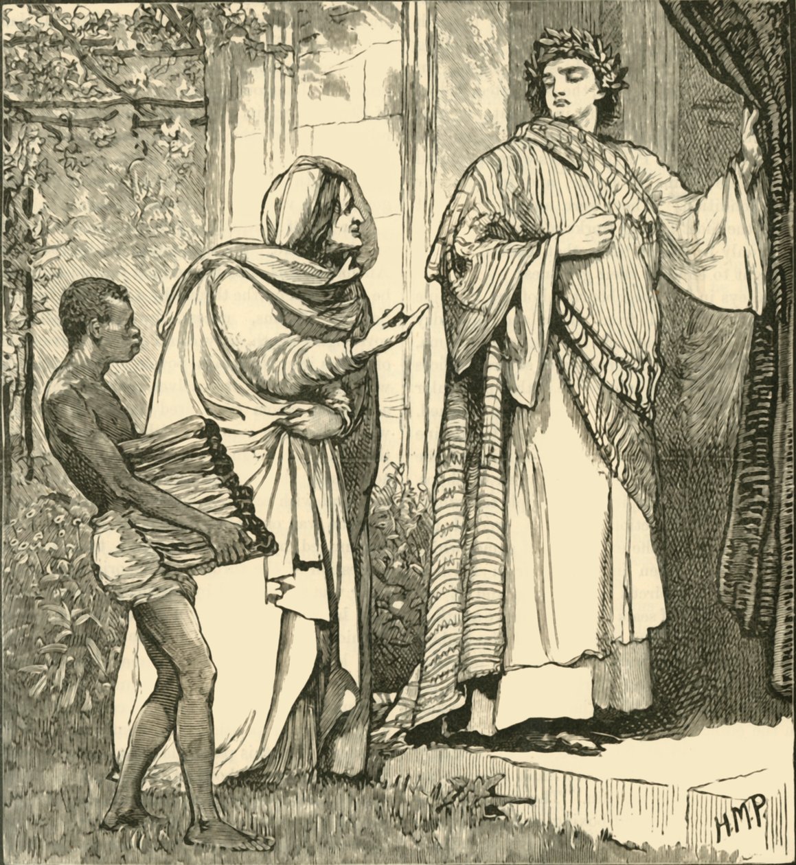 Tarquinius og sibylla, 1890. av Unbekannt