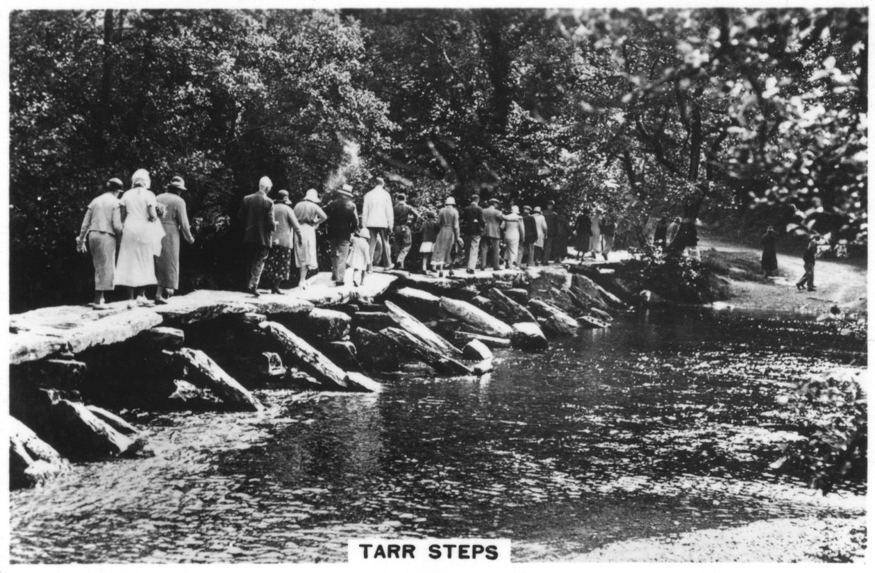 Tarr Steps, over elven Barle i Exmoor, Somerset, 1937 av Unbekannt