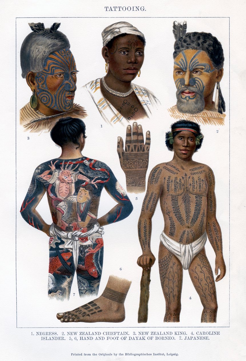Tatovering, 1800-1900 av Unbekannt