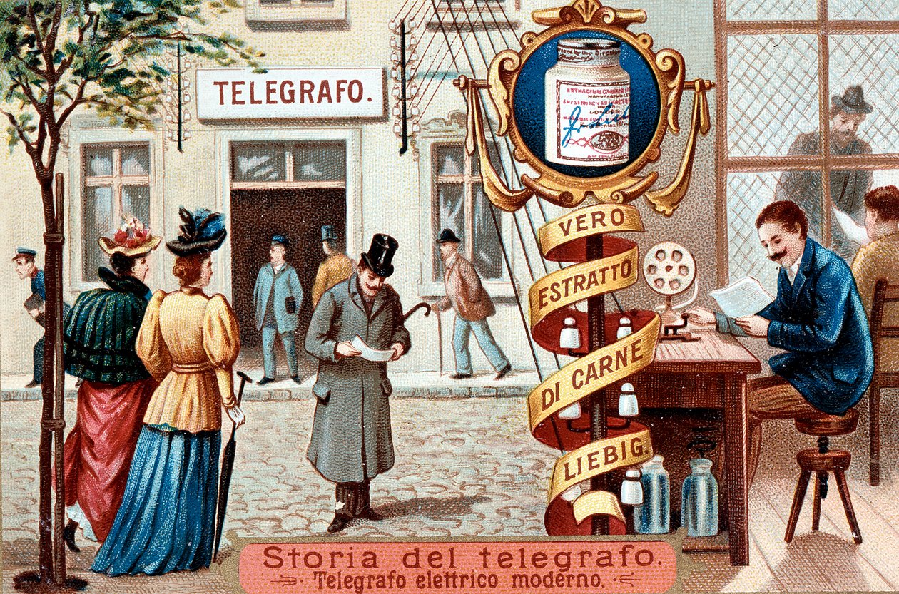 Telegrafkontor, c1900 av Unbekannt