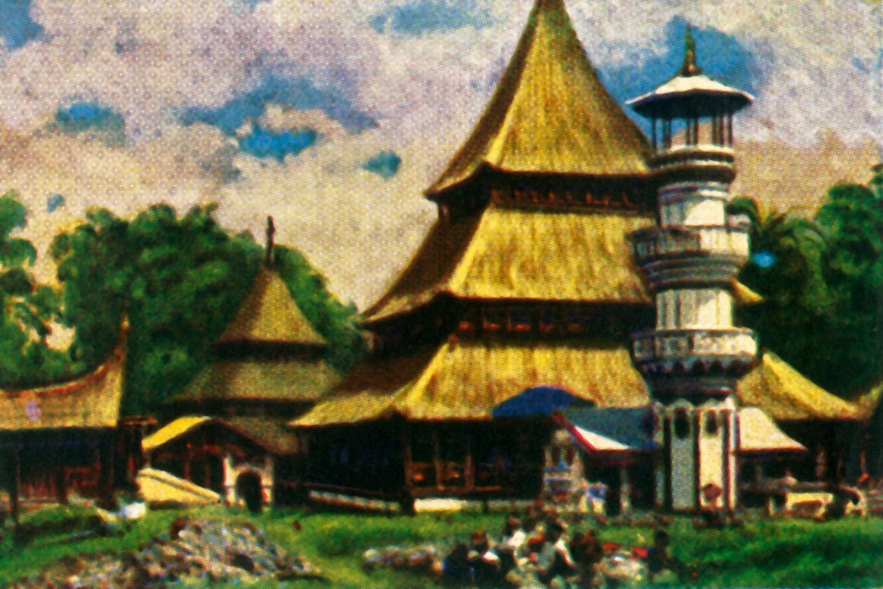 Tempel i Kota Baru, østlige Sumatra, c1928. av Unbekannt
