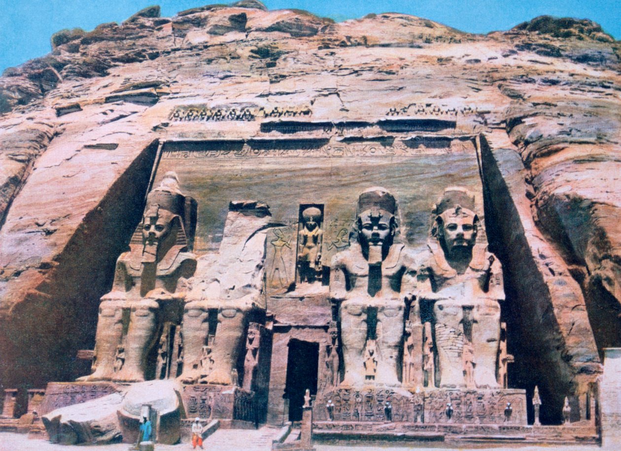 Temple of Abu Simbel, Egypt, 1900-tallet av Unbekannt