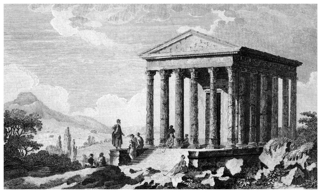 Augustus tempel i Mylasa Milas, Tyrkia, 1800-tallet av Unbekannt