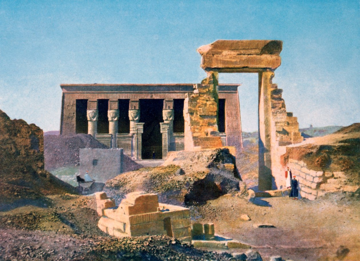 Hathor-tempelet, Dendera, Egypt, 1900-tallet av Unbekannt
