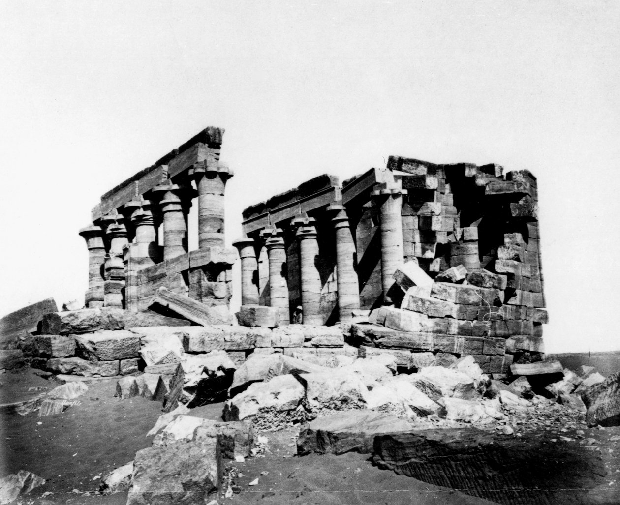 Maharrakah-tempelet, Nubia, Egypt, 1800-tallet av Unbekannt