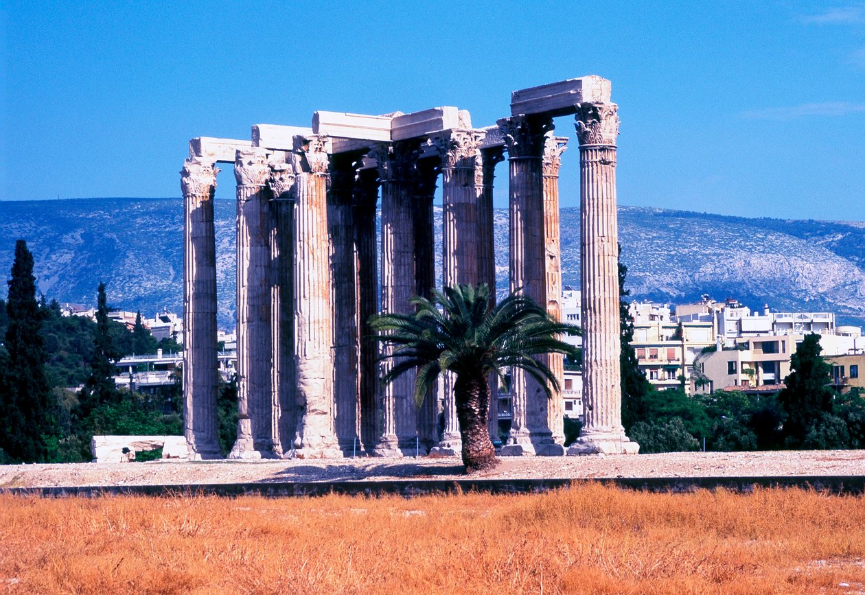Temple of Olympian Zeus, Athen, Hellas, 130 av Unbekannt