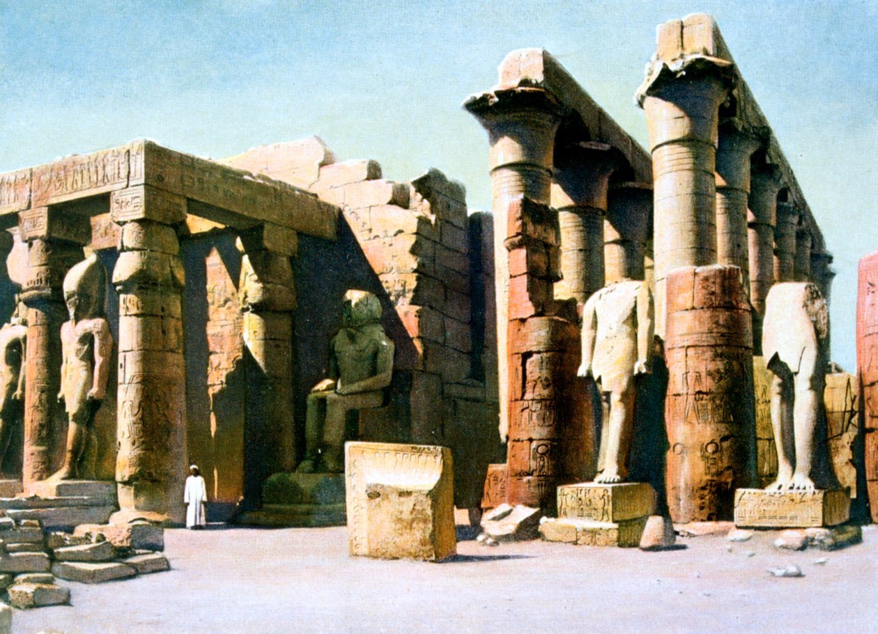 Temple of Rameses II, Luxor, Egypt, 20. århundre av Unbekannt
