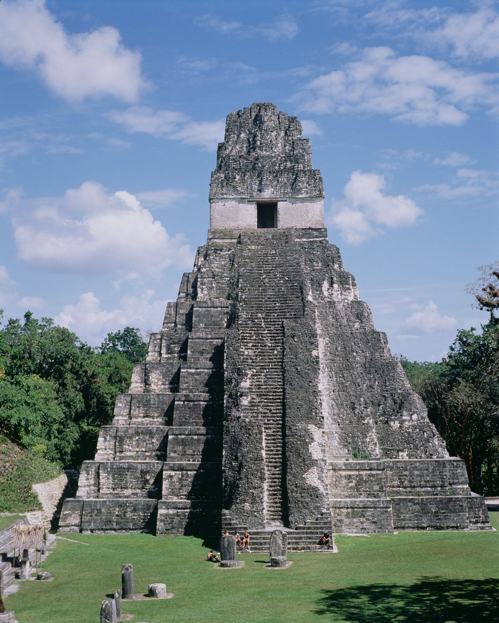 Jaguarens tempel (tempel 1) Mayan, sen klassisk periode ca. 600-900 (bilde) av Unbekannt