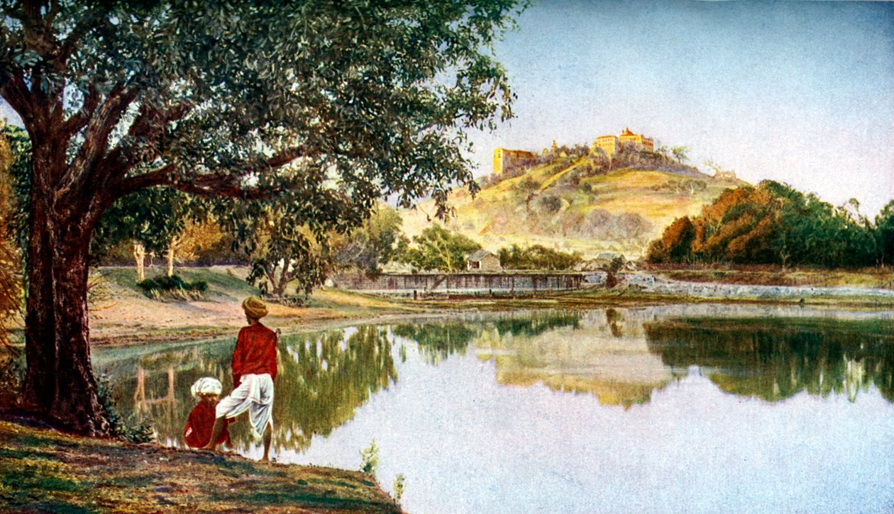 Tempel til gudinnen Parvati, kona til Siva, sør-vest for Pune, Maharashtra, India, c1924 av Unbekannt