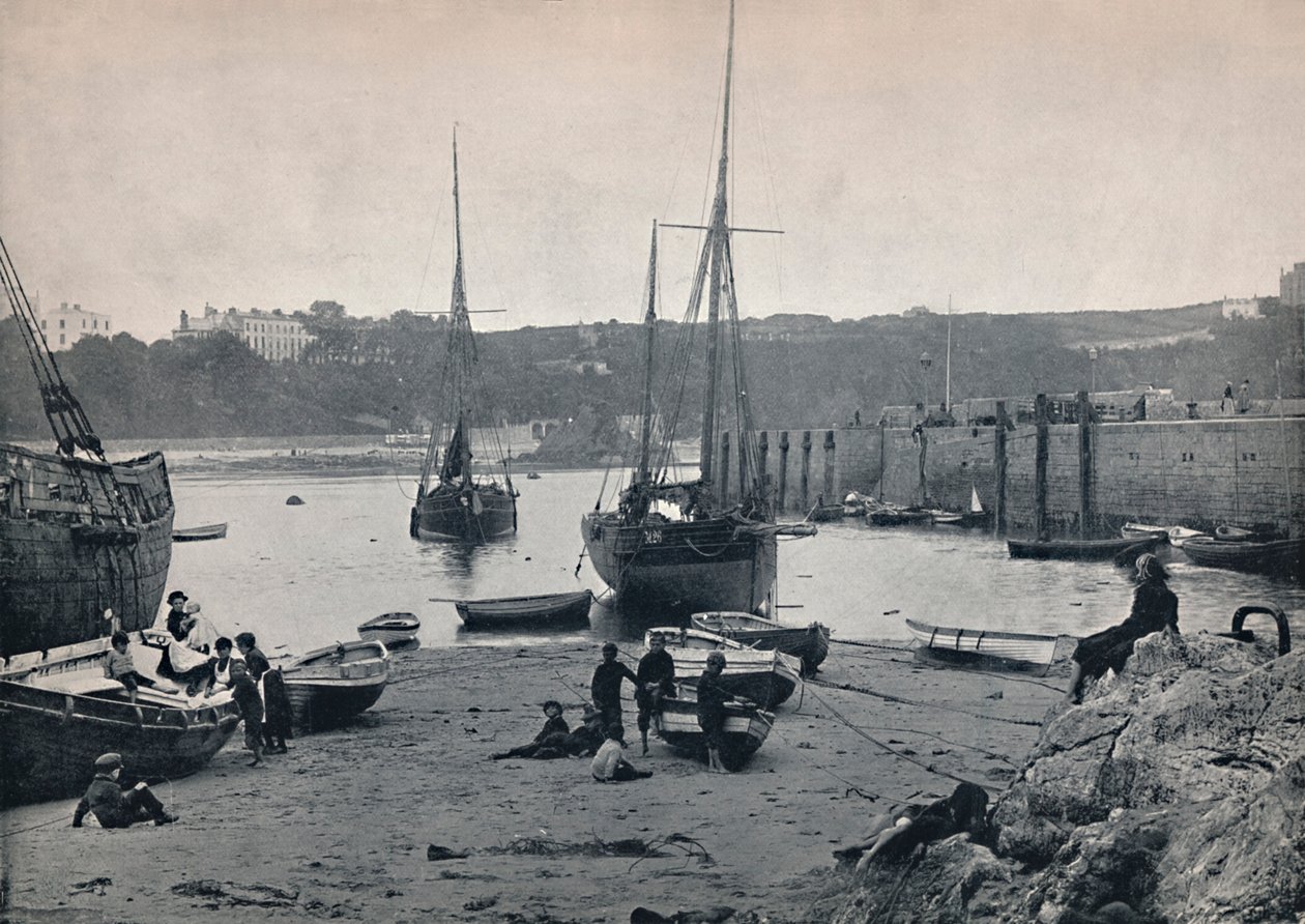 Tenby - I havnen, 1895 av Unbekannt