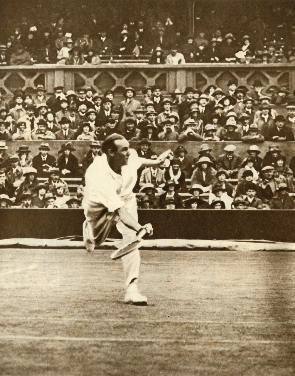 Tenniskamp på Center Court i Wimbledon, c1930-tallet, 1935. av Unbekannt