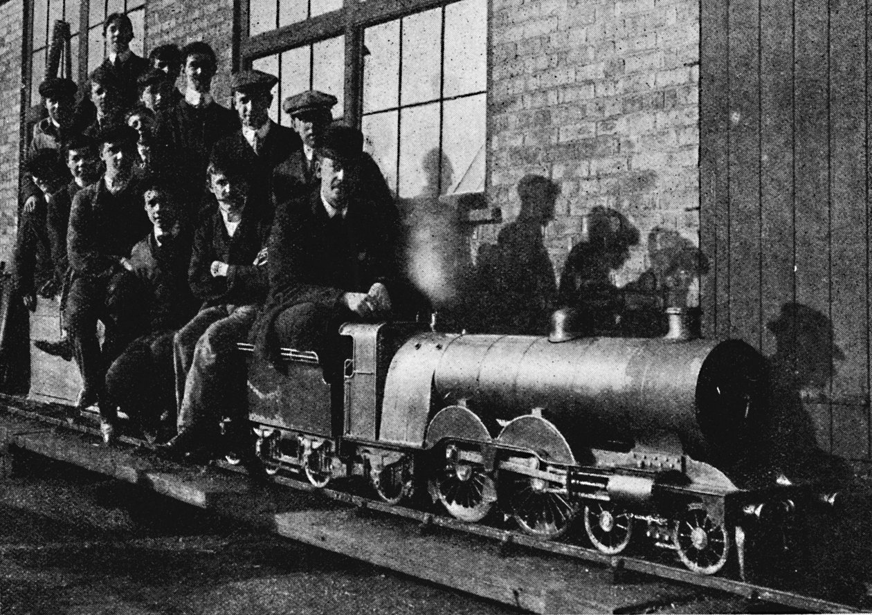 Testing av en miniatyr atlantisk motor på Northampton, 1926 av Unbekannt