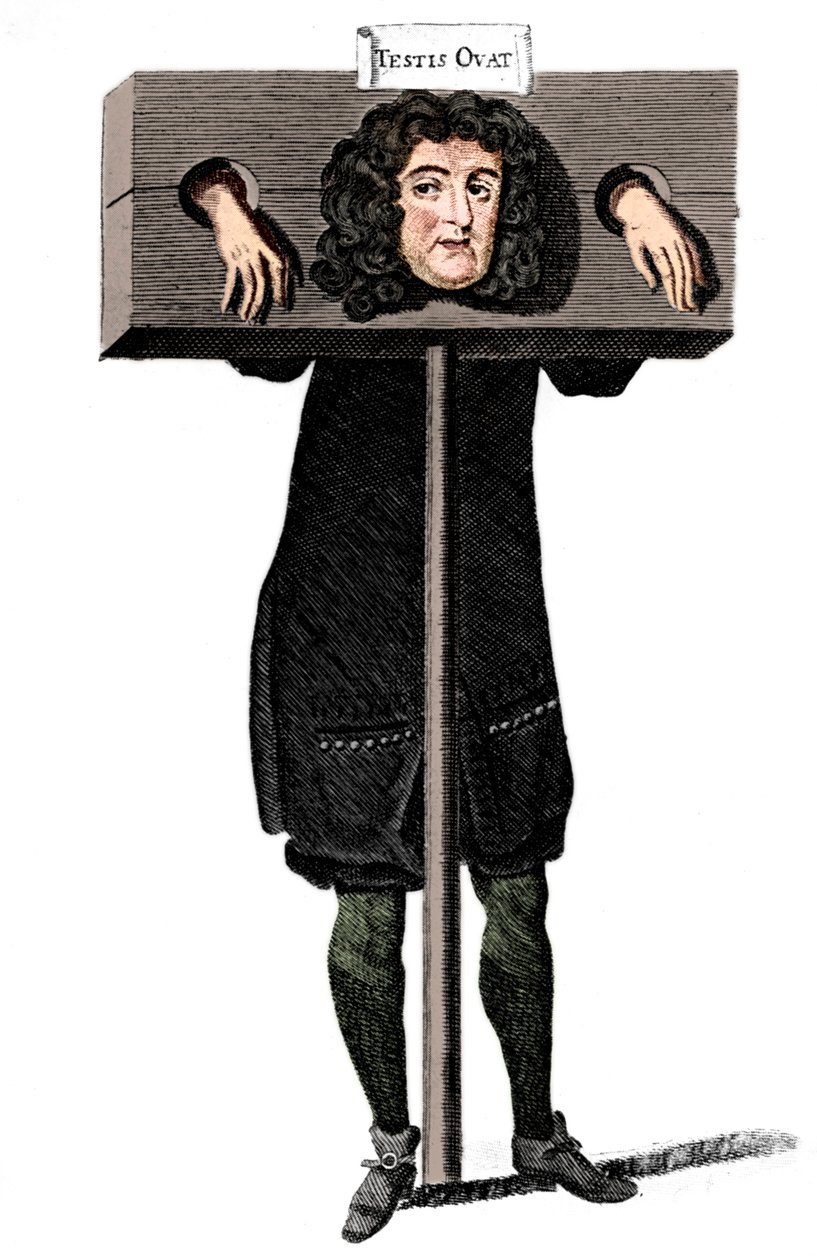 Testis Ovat, Titus Oates in the pillory, 1600-tallet c1905 av Unbekannt