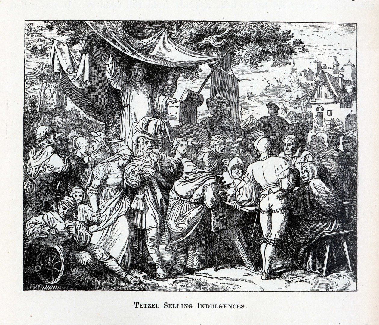 Tetzel selger avlat, 1882 av Unbekannt