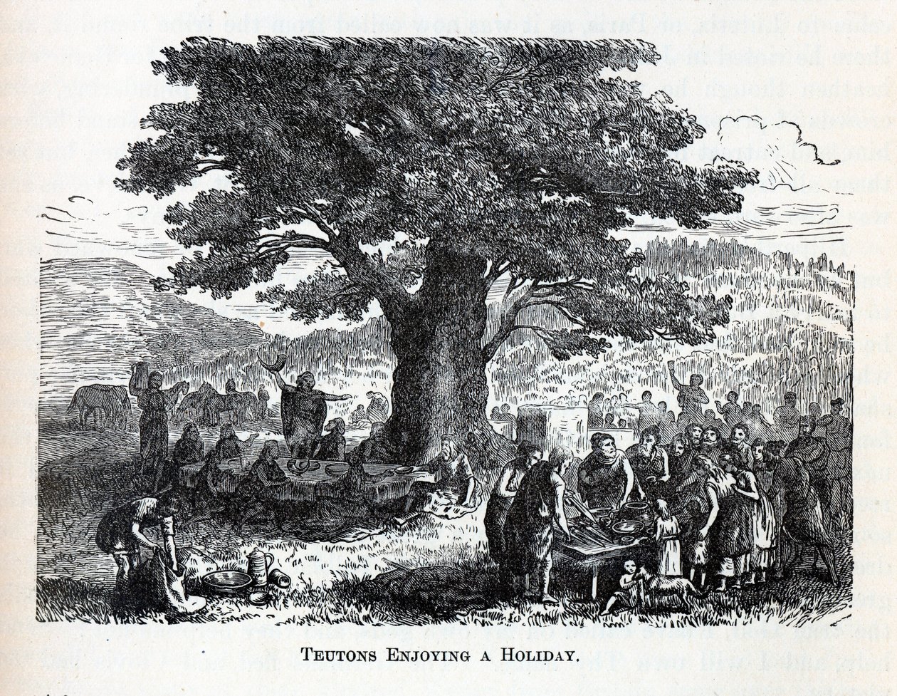 Teutoner nyter en ferie, 1882 av Unbekannt