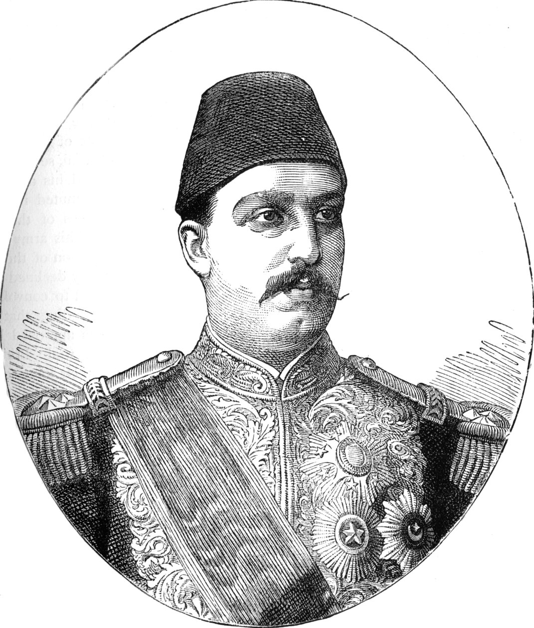 Tewfik, Khedive i Egypt, c1882 av Unbekannt