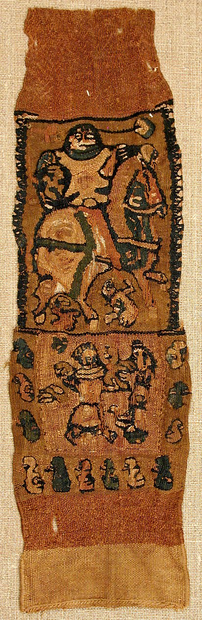 Tekstilfragment, bysantinsk, 6.-8. århundre. av Unbekannt