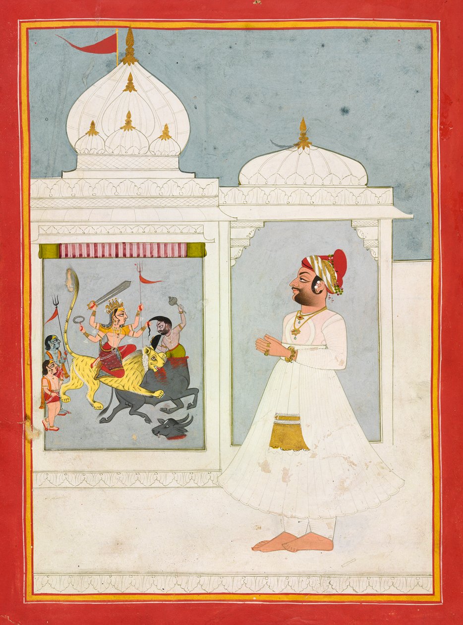 Thakur Ajit Singh worships the Goddess, dated 1817.    1205221   no       norwegian Successfully Translated  Original: Scenes from the Life of Christ: Arrest of Christ, Christ in Limbo, Descent from the Cross..., 13th c Translat: Scenes from the Life of Ch av Unbekannt