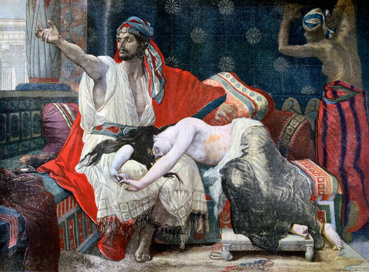 Thamar og Absalon, 1893 av Unbekannt