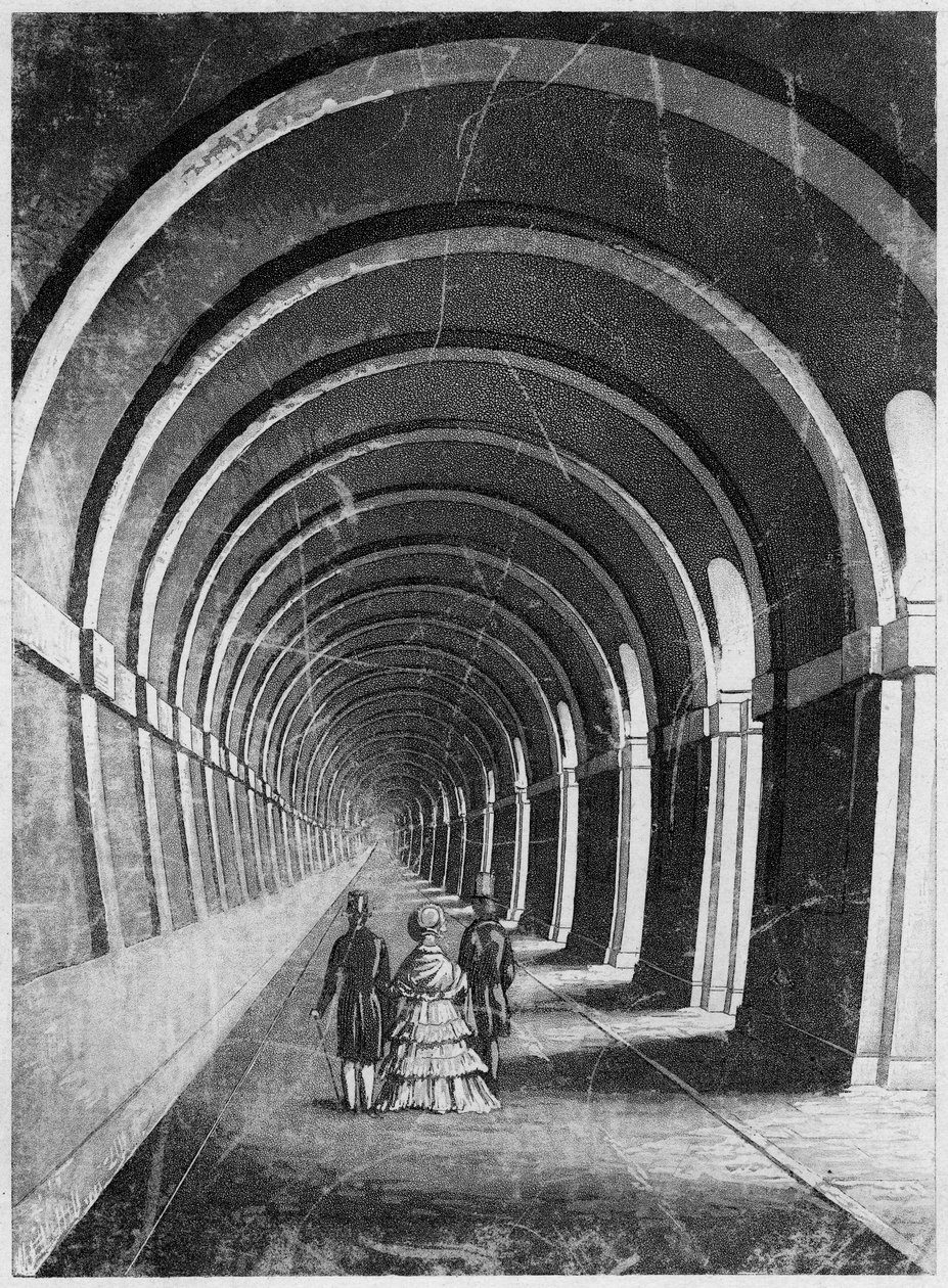 Thames Tunnel, London, midten av 1800-tallet av Unbekannt