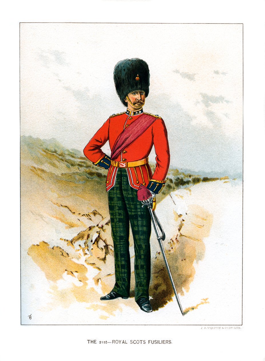 The 21st Royal Scots Fusiliers, c1890 av Unbekannt