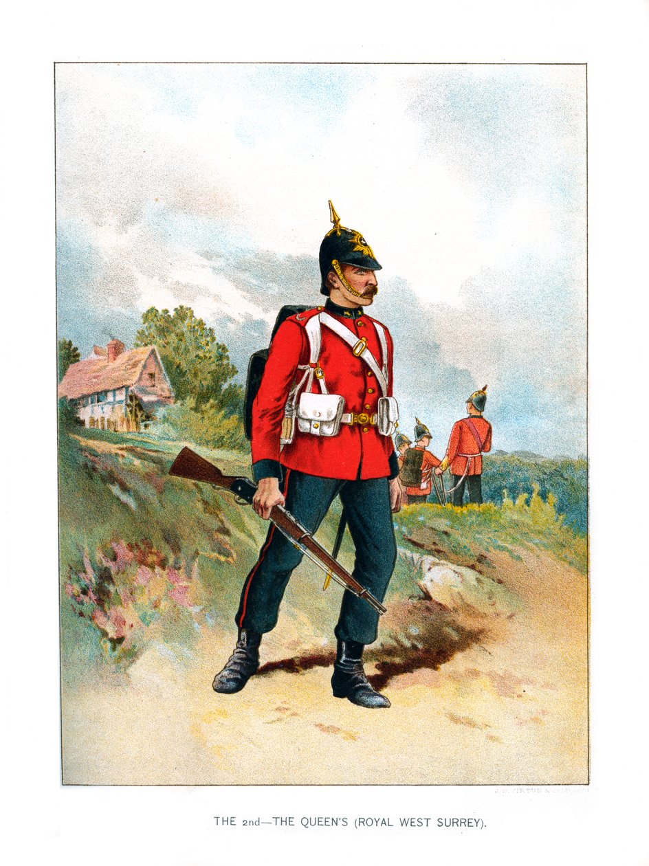 Den andre, The Queens Royal West Surrey, c1890 av Unbekannt