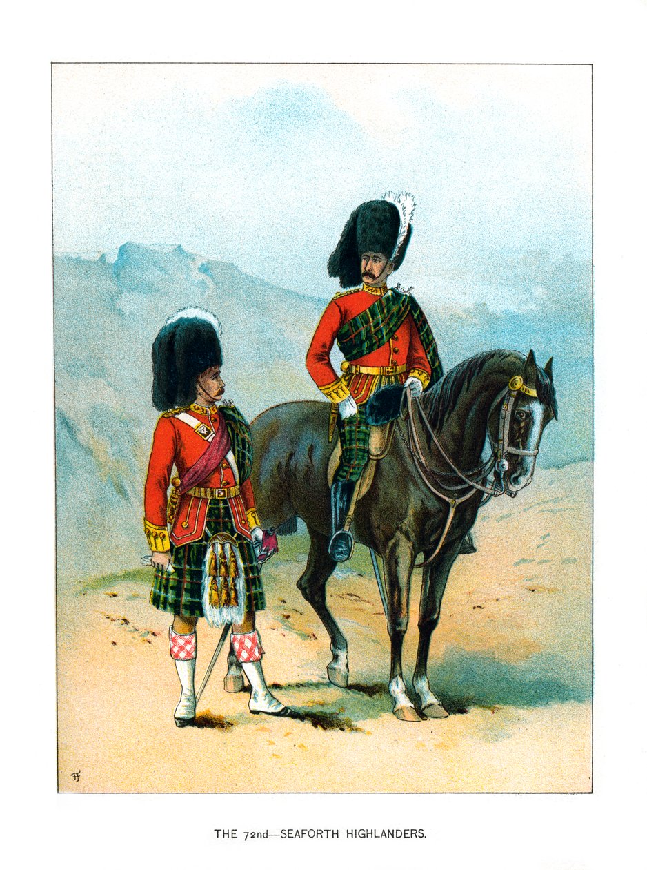 The 72nd Seaforth Highlanders, c1890 av Unbekannt