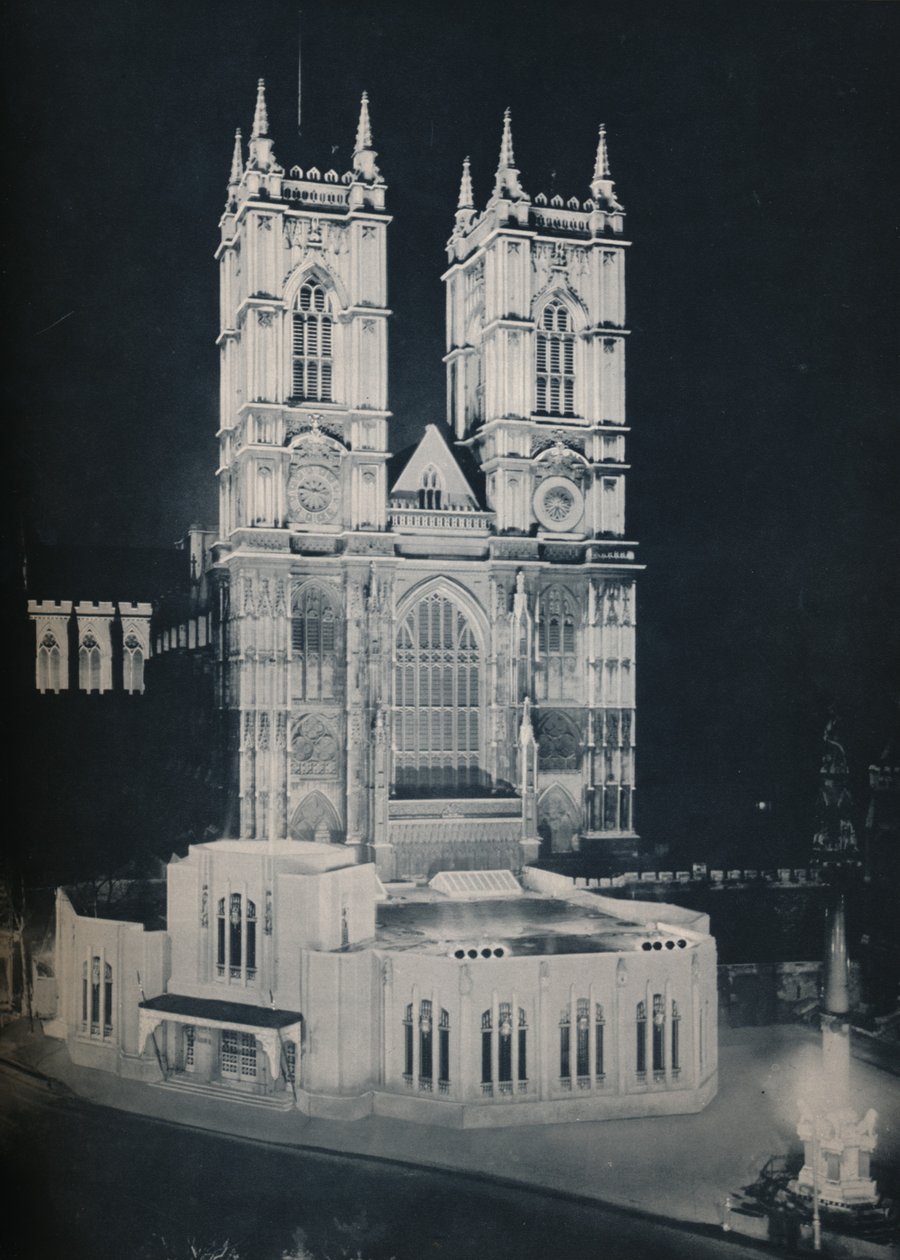 Abbey Church of St. Peter, Westminster, viser det midlertidige annekset, 1937 av Unbekannt