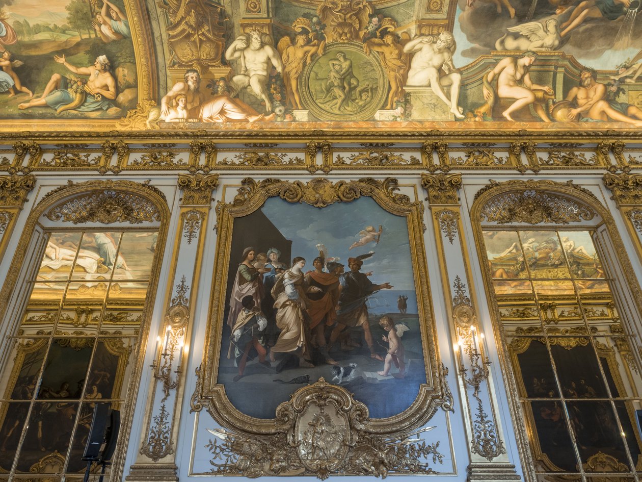 Bortføringen av Helene av Paris, kopi av Louvre-verkstedene av Unbekannt