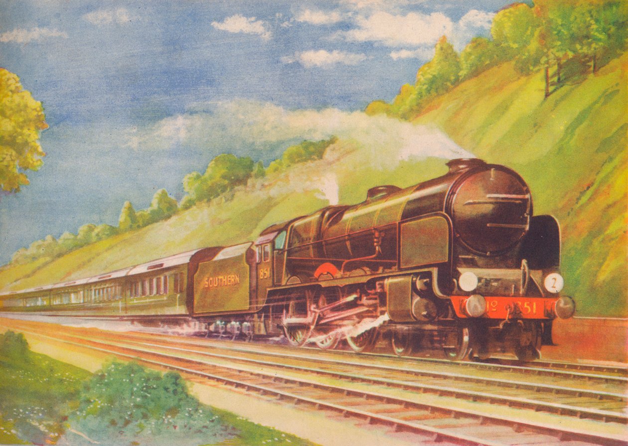 Ace Atlantic Coast Express, SR, i Weybridge Cutting, 1940 av Unbekannt