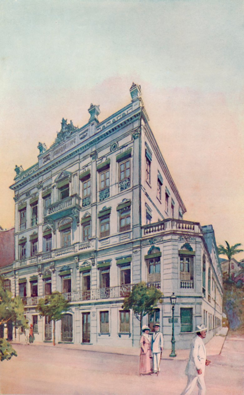 Administrasjonskontorene til Leopoldina Railway, vendt mot Rio Bay, 1914 av Unbekannt