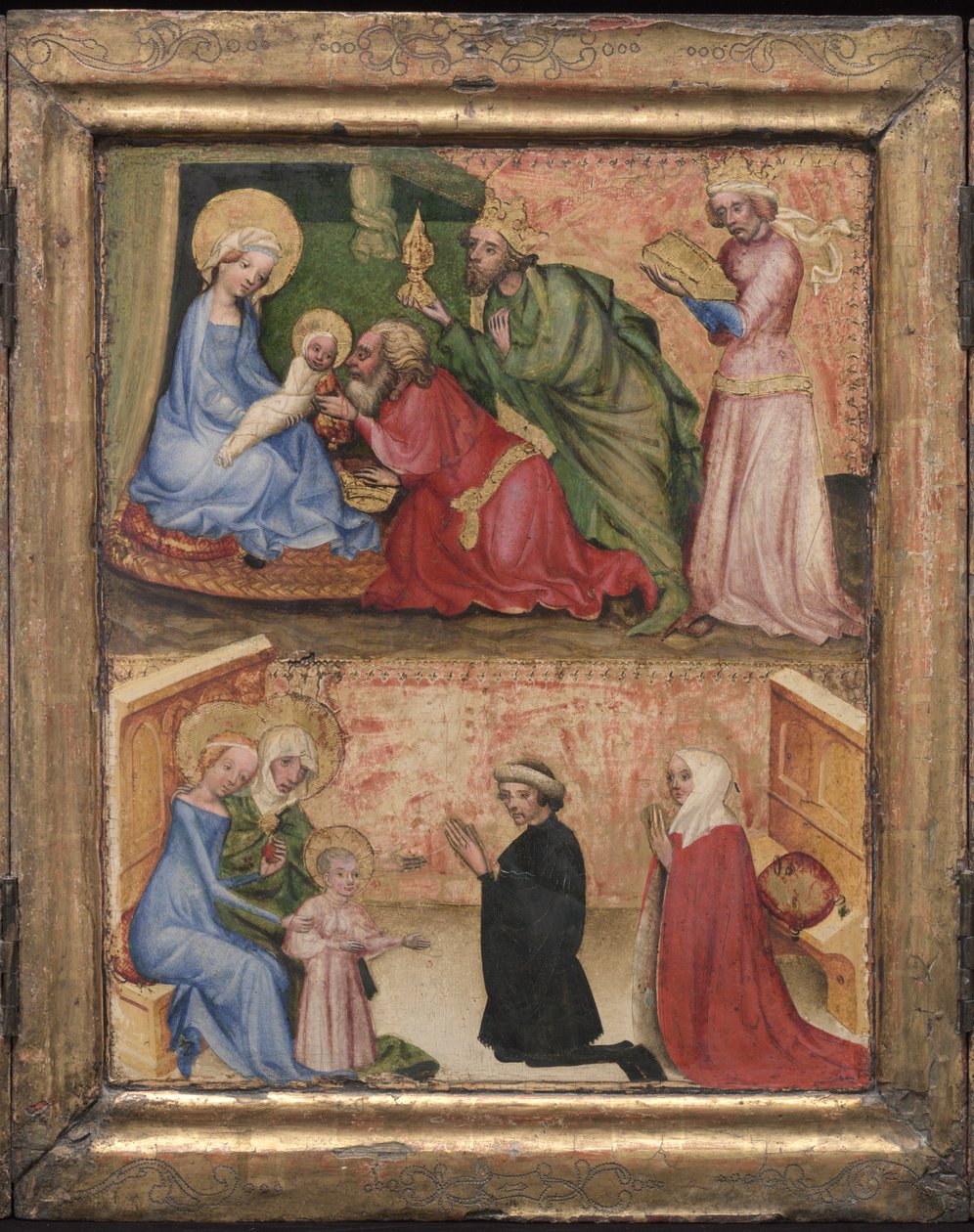 Tilbedelsen av magiene, ca. 1424. av Unbekannt